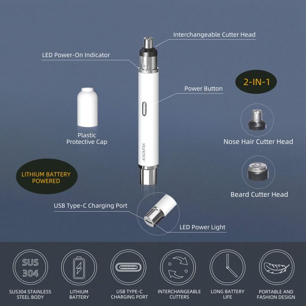 2-in-1 Electric Nose Hair Trimmer - Image 3