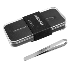 AUSOMTEK 5mm Beard Tweezers Clear Box BRTW-SSS-96WD B0BRJSJM1T (1)
