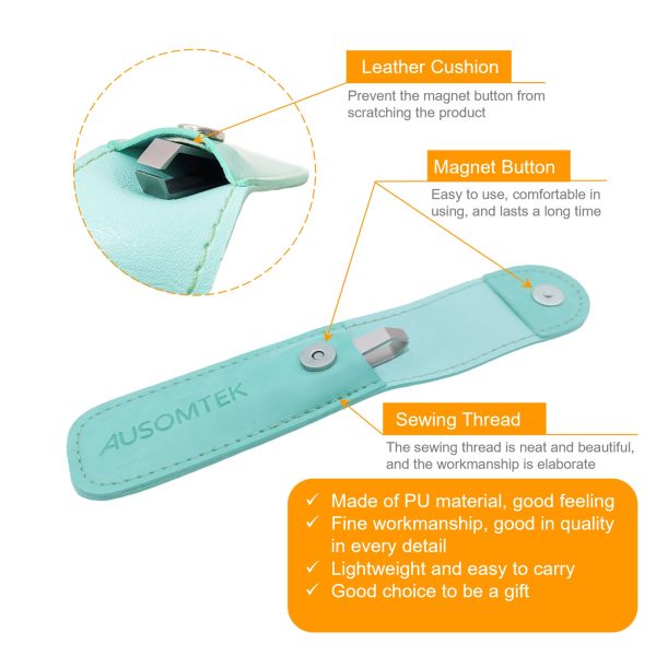 5mm Beard Tweezers Cyan PU Case - Image 5
