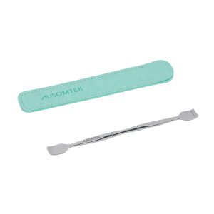 AUSOMTEK Double Headed Blackhead Spatula Cyan PU Case BHS-SSP-140DBL-QP B0CGVYNS3B (1)