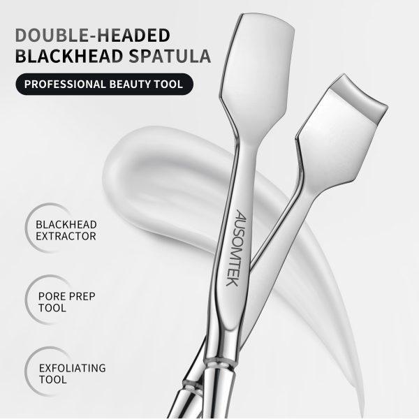 Double Headed Blackhead Spatula Cyan PU Case - Image 2